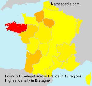 Surname Kerlogot in France Surname Kerlogot in France