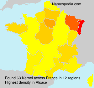 Surname Kernel in France Surname Kernel in France