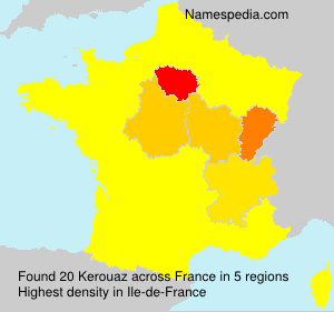 Surname Kerouaz in France Surname Kerouaz in France