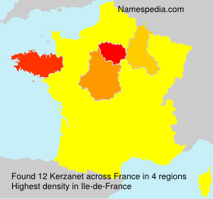 Surname Kerzanet in France Surname Kerzanet in France