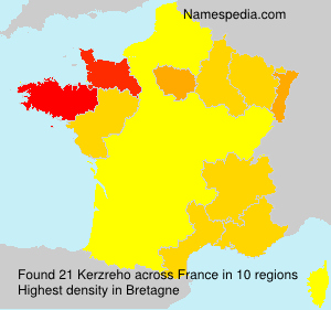 Surname Kerzreho in France Surname Kerzreho in France