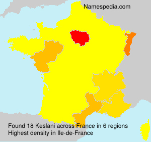Surname Keslani in France Surname Keslani in France