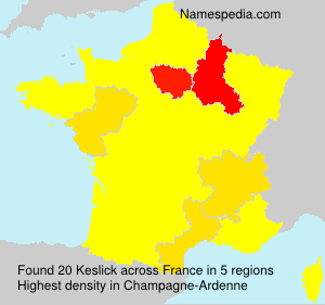 Surname Keslick in France Surname Keslick in France