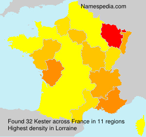Surname Kester in France Surname Kester in France