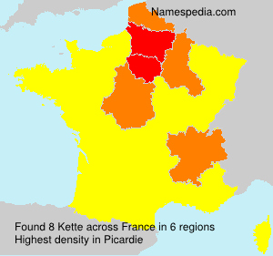 Surname Kette in France Surname Kette in France