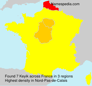 Surname Keyik in France Surname Keyik in France
