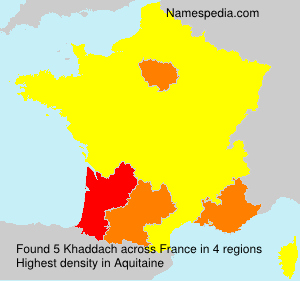 Surname Khaddach in France Surname Khaddach in France