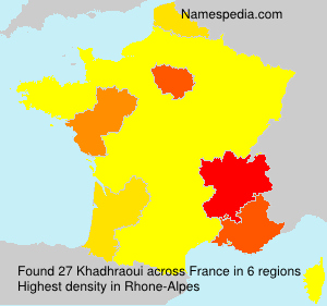 Surname Khadhraoui in France Surname Khadhraoui in France