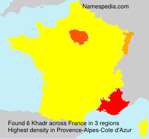 Surname Khadr in France Surname Khadr in France