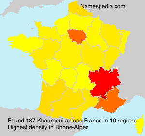 Surname Khadraoui in France Surname Khadraoui in France