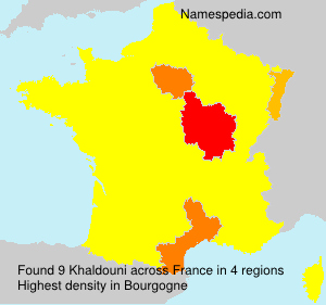 Surname Khaldouni in France