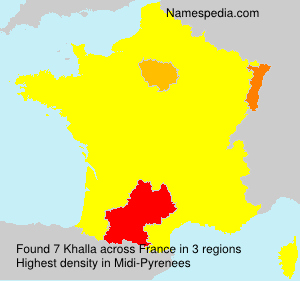 Surname Khalla in France Surname Khalla in France