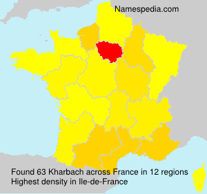 Surname Kharbach in France Surname Kharbach in France