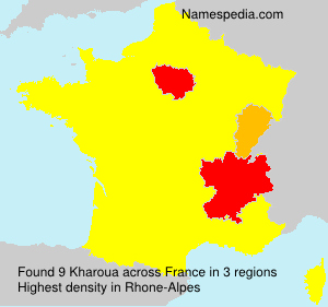 Surname Kharoua in France Surname Kharoua in France