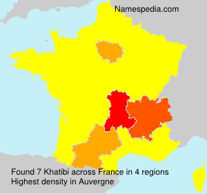 Surname Khatibi in France Surname Khatibi in France