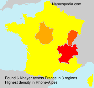 Surname Khayer in France