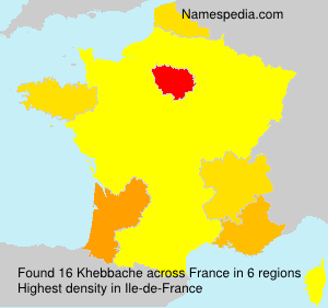 Surname Khebbache in France Surname Khebbache in France