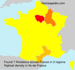 Surname Khedaioui in France Surname Khedaioui in France