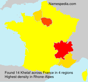 Surname Khelaf in France Surname Khelaf in France