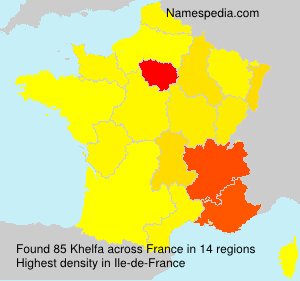 Surname Khelfa in France Surname Khelfa in France