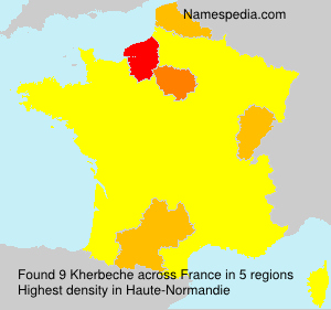 Surname Kherbeche in France Surname Kherbeche in France