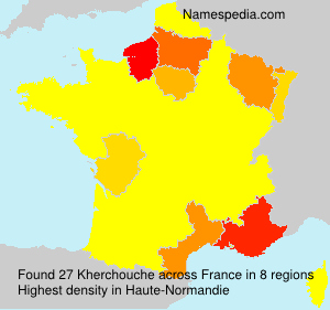 Surname Kherchouche in France Surname Kherchouche in France