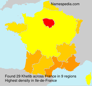 Surname Khetib in France Surname Khetib in France