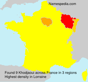 Surname Khodjaoui in France Surname Khodjaoui in France