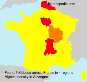 Surname Kibboua in France Surname Kibboua in France
