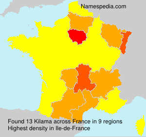 Surname Kilama in France Surname Kilama in France