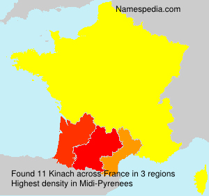 Surname Kinach in France Surname Kinach in France