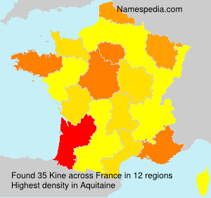 Surname Kine in France Surname Kine in France