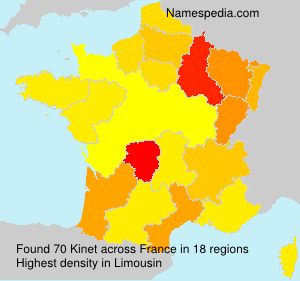 Surname Kinet in France Surname Kinet in France