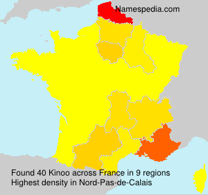 Surname Kinoo in France Surname Kinoo in France