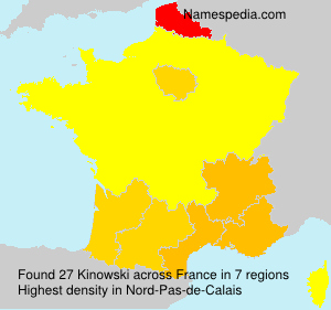 Surname Kinowski in France Surname Kinowski in France