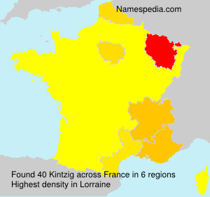 Surname Kintzig in France Surname Kintzig in France