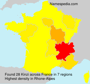 Surname Kinzi in France Surname Kinzi in France