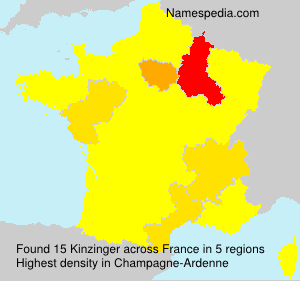 Surname Kinzinger in France Surname Kinzinger in France