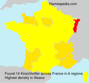 Surname Kirschhoffer in France Surname Kirschhoffer in France