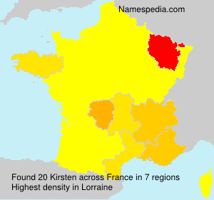 Surname Kirsten in France Surname Kirsten in France