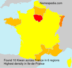 Surname Kiwan in France Surname Kiwan in France