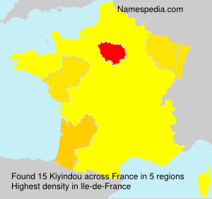 Surname Kiyindou in France Surname Kiyindou in France