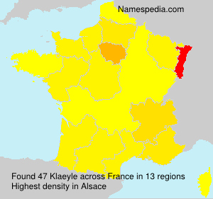 Surname Klaeyle in France Surname Klaeyle in France