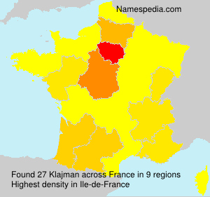 Surname Klajman in France Surname Klajman in France