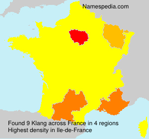 Surname Klang in France Surname Klang in France