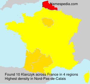 Surname Klarczyk in France Surname Klarczyk in France