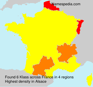 Surname Klass in France Surname Klass in France