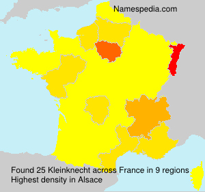 Surname Kleinknecht in France Surname Kleinknecht in France