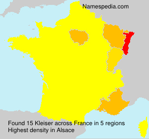 Surname Kleiser in France Surname Kleiser in France