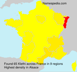 Surname Klethi in France Surname Klethi in France